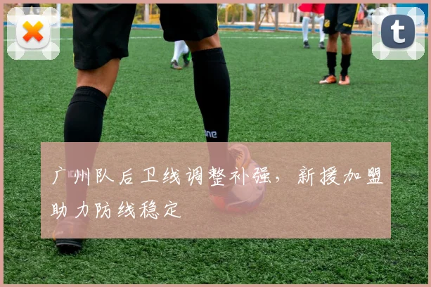 广州队后卫线调整补强，新援加盟助力防线稳定