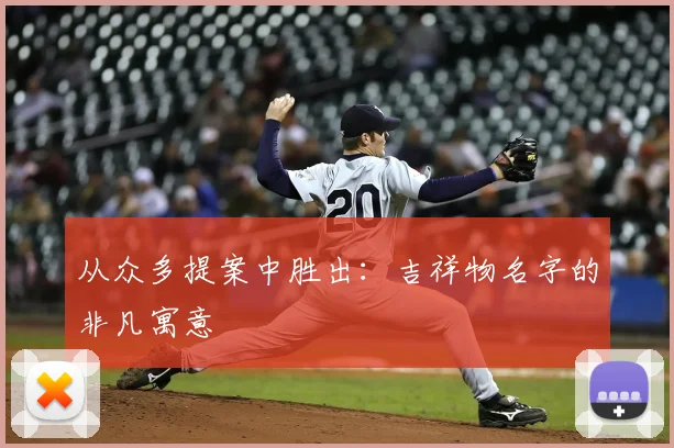 从众多提案中胜出:吉祥物名字的非凡寓意