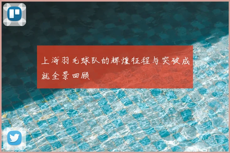 上海羽毛球队的辉煌征程与突破成就全景回顾